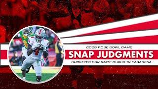 Snap Judgments: Ohio State flexes muscle, dominates Ducks to move on in College Football Playoff