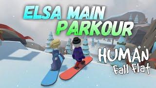 ELSA MAIN PARKOUR! - Human Fall Flat Online (Bahasa Malaysia)