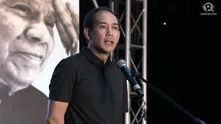 Ex-Marcos aide Vic Rodriguez speaks at pro-Duterte prayer rally