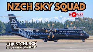  Live Saturday Plane Spotting @ CHC / NZCH / Christchurch w/Sean!