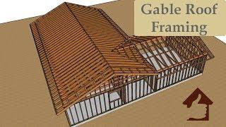 Conventional Gable Roof Framing Ideas – L-Shaped Floor Plan Design