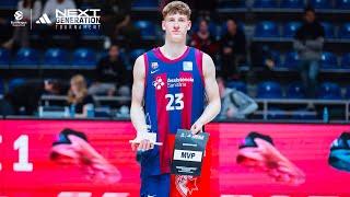 2023-24 EB ANGT Belgrade MVP Highlights: Kasparas Jakucionis, U18 FC Barcelona