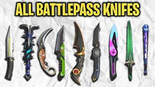 All Battlepass Knife Skins + Animations // Ep 1 to Ep9 Act 2