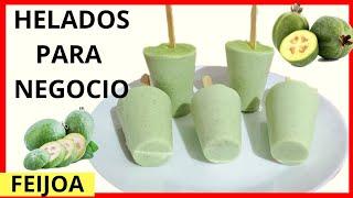 DELICIOSOS HELADOS CASEROS CREMOSOS DE FEIJOA/ COMO HACER HELADOS CASEROS / LAS RECETAS DE ADELA