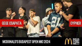 TEAM GEGE CYPHER // McDonald's Budapest Open Mic HipHop Talents