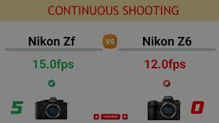 Nikon Zf vs Nikon Z6 Comparison: 12 Reasons to buy the Zf and 2 Reasons to buy the Z6