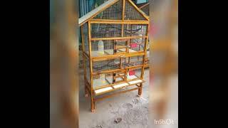 RK teak wood birds cages