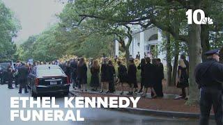 Members of the Kennedy family gather for funeral of Ethel Kennedy