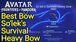 Best Bow 384 Overall - So'lek's Survivor Heavy Bow Avatar Frontiers of Pandora