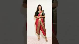 dhoti saree drape#sareedrapping #saree #rekhamishra