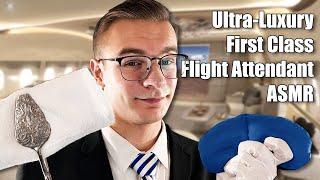 ASMR - Ultra-First-Class Luxury Flight Attendant Roleplay (Personal Attention, Soft Spoken)