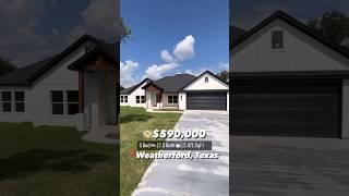 New Build Home Sitting on 1 Acre In Weatherford, Texas  | Texas Real Estate