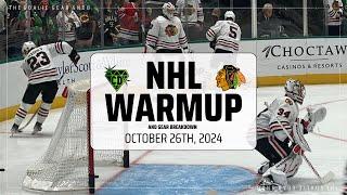 NHL Warmup | Chicago Blackhawks | Petr Mrazek & Drew Commesso