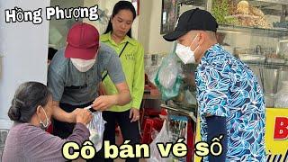 Hồng Phượng cùng chồng có hành động dễ thương tại quán Bún bò với cụ bà bán vé số