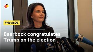 Baerbock congratulates Trump on the election | #NewsDE