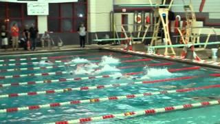 Drury Women's 50 Free Race In Victory over NCAA Division I Rival Missouri State