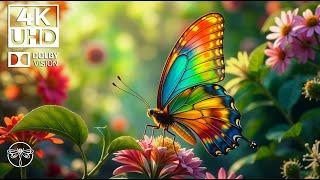 Symphony of Insects - 4K Butterfly Beauty with Relaxing Melodies, Soothing Music