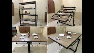 "Convertible Dining Table Shelf - Space Saving Furniture" by CivilLane.com