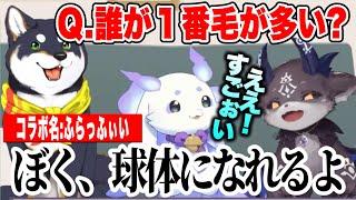 【ふらっふぃい】にじさんじ毛まみれコラボで視聴者の質問に答えて、今後の夢を話す3人【にじさんじ切り抜き/ルンルン/でびでび・でびる/黒井しば/ふらっふぃい】