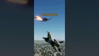 F-16 surprises Hornet with guns #dcs #simulation