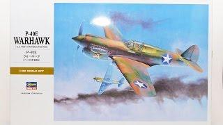 P-40E Warhawk Hasegawa 1/32 Airplane Plastic model kit  63947