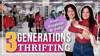 Mom, Daughter & Granddaughter THRIFTING Together!!! | Thrifting family in ITALY