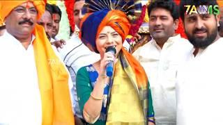 Sonali Kulkarni In Solapur Ganesh visarjan  Miravnuk 2018