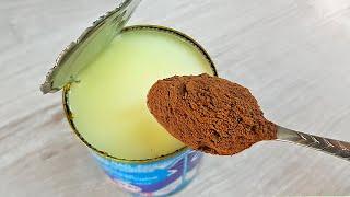 Mix the condensed milk and cocoa, you will be amazed by the result! Delicious for tea #084