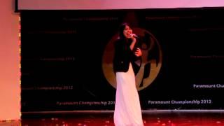 Paramount Championship 2012 Finals (Cat B) - English Solo Singing -  Sarah Khoo