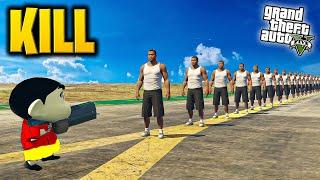 Shinchan vs 10000 FRANKLIN in GTA 5 | Happy Gamer