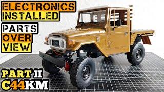 FJ45 WPL C44KM Part II Electronics installed & over view #WPLkit #crawler