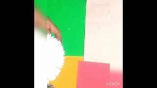 how to make a paper flower #kiran art & craf