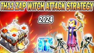 TH11 Zap Witch Attack Strategy 2024 | Most Powerful & Easy Town Hall 11 Army (Clash of Clans)