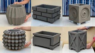 6 Project To ​​Cast Plant Pots From Cement - Great ! Garden Decoration