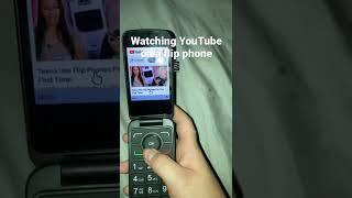 Watching YouTube on a  flip phone! ( Alcatel MY FLIP 2 )