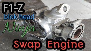 welding aluminium | swap Engine | F1-Z blok head Ninja | brazing aluminium | las aluminium