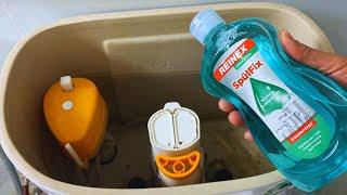 They Hid This from Us! Just Put Dish Soap In The Toilet Tank And You'll Never Buy Cleaners Again!