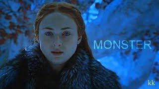 arya stark & sansa stark [i've turned into a monster]