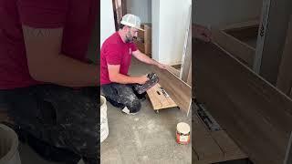 Installing large porcelain plank tiles #diy #tiled #tile #woodworking #tiling #tilingtips