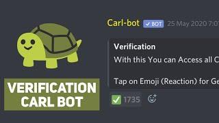 Setup Verification with Carl Bot | Server Verification | Discord | Techie Gaurav