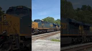 CSX M331 Intermodal/Mixed Freight Train from Sterling, Ohio 6/21/2025 #csx #train #railroad #shorts