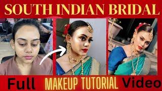 Gorgeous South Indian Bridal Makeover || Be Shiny with Divya || Bridal Look Idea ||