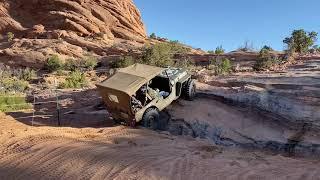 Willys Jeeps on Steel Bender trail in Moab Utah EJS 2021