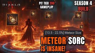 NEW METEOR SORC IS INSANE for the ENDGAME! Season 4 Diablo 4