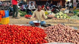 Today I Am Selling Only These Two Vegetables See How Much I Earn !!