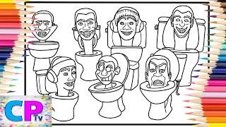 Skibidi Toilet Coloring Pages/Skibidi Toilet Different Style/Elektronomia - Nostalgia [NomiaTunes]