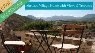 €80k ~ VILLAGE HOUSE w/ TERRACES & VIEWS Abruzzo Italy for Sale ~ Real Estate Italia