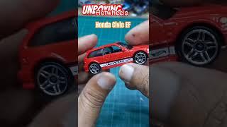 UNBOXING AND REVIEW HOTWHEELS HONDA CIVIC EF #hotwheels #diecast #unboxing