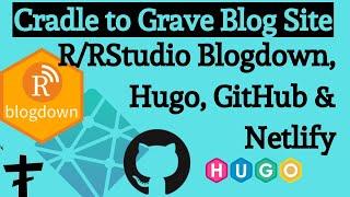 Live - Tutorial Making Live Site, Free - R RStudio Blogdown Hugo GitHub Netlify