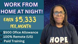 Night Shift Work-From-Home Jobs: Make $5,333/month Helping Customers At Night! Apply Now!